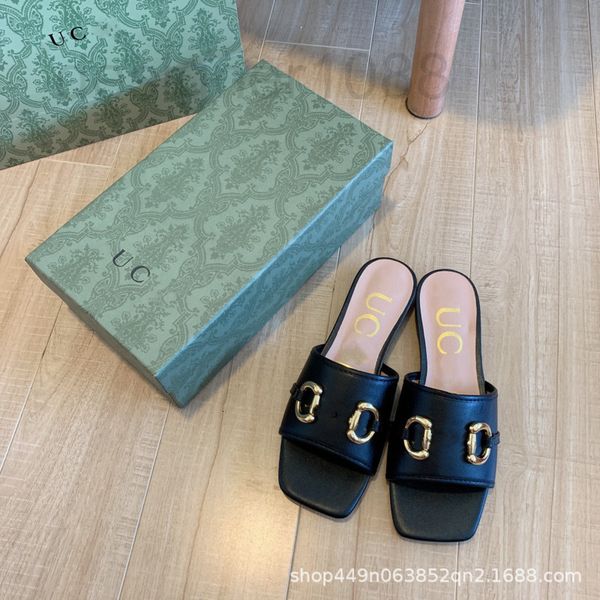 sandals designer g family's horse's title buckle line slippers 2022 spring and summer new solid color anti-skid soft bottom home s, Black
sandals designer g family's horse's title buckle line slippers 2022 spring and summer new solid color anti-skid soft bottom home s, Black