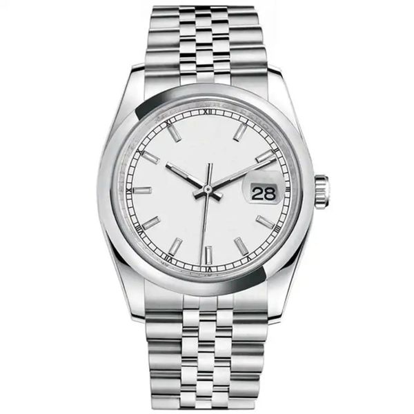 asian men's watch 2813 sports automatic mechanical wristwatch 36mm white dial fashion luxury watchs sapphire glass 116200-63600 folding, Slivery;brown 
asian men's watch 2813 sports automatic mechanical wristwatch 36mm white dial fashion luxury watchs sapphire glass 116200-63600 folding, Slivery;brown