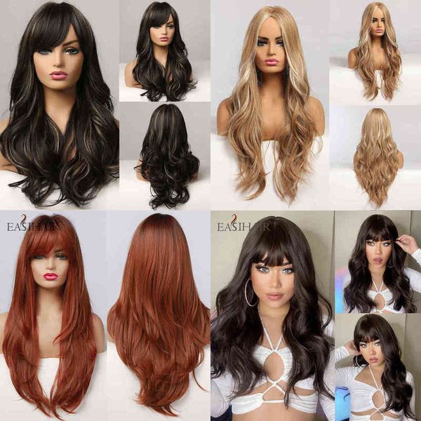 hair synthetic wigs cosplay easihair long dark brown women's wigs with bangs water wave heat resistant synthetic for women african amer, Black
hair synthetic wigs cosplay easihair long dark brown women's wigs with bangs water wave heat resistant synthetic for women african amer, Black