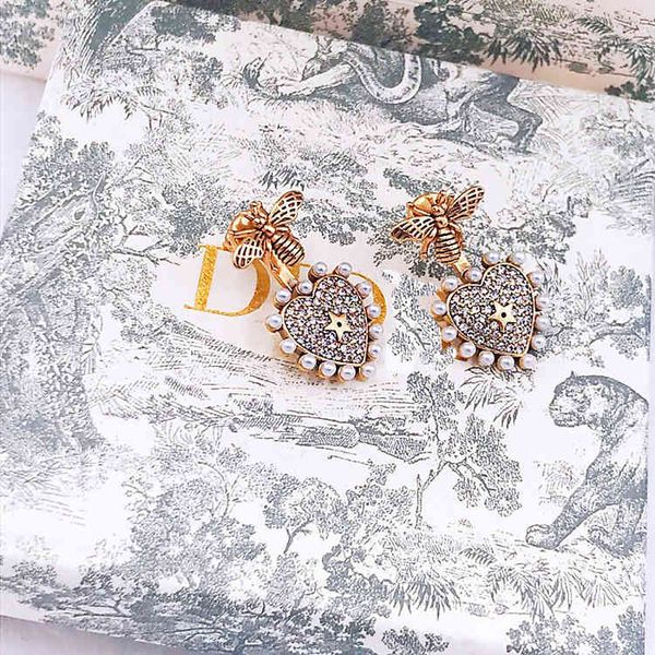 design jewel ornament charm earring heart-shaped five pointed star full diamond pearl earrings 925 silver needle earrings earrings female, Golden
design jewel ornament charm earring heart-shaped five pointed star full diamond pearl earrings 925 silver needle earrings earrings female, Golden