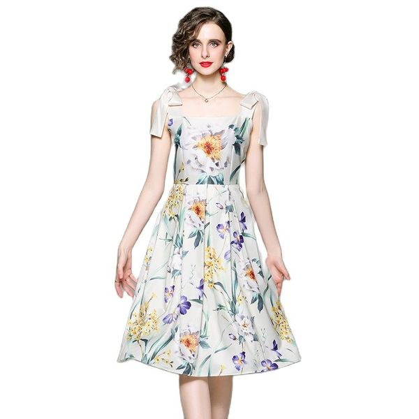 floral party suspenders white dress woman designer summer slim high waist loose big swing pleated club dresses 2022 runway women clothes swe, Black;gray
floral party suspenders white dress woman designer summer slim high waist loose big swing pleated club dresses 2022 runway women clothes swe, Black;gray