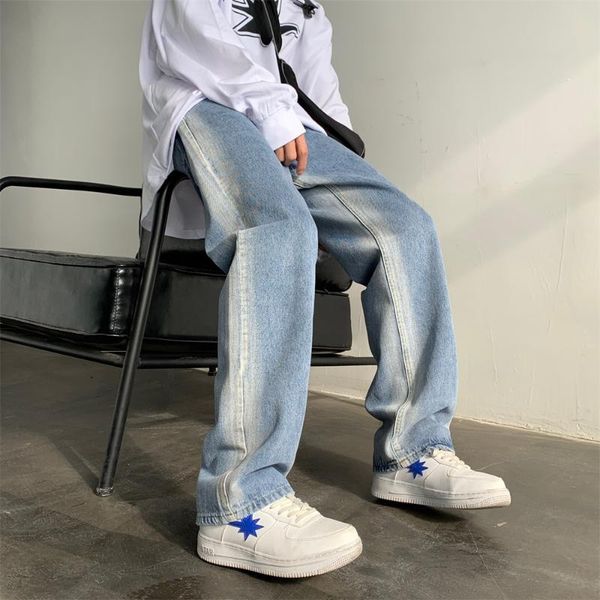men's jeans 2022 men's spring summer fashion high street trend straight loose wide-leg pants black/blue denim trousers
men's jeans 2022 men's spring summer fashion high street trend straight loose wide-leg pants black/blue denim trousers