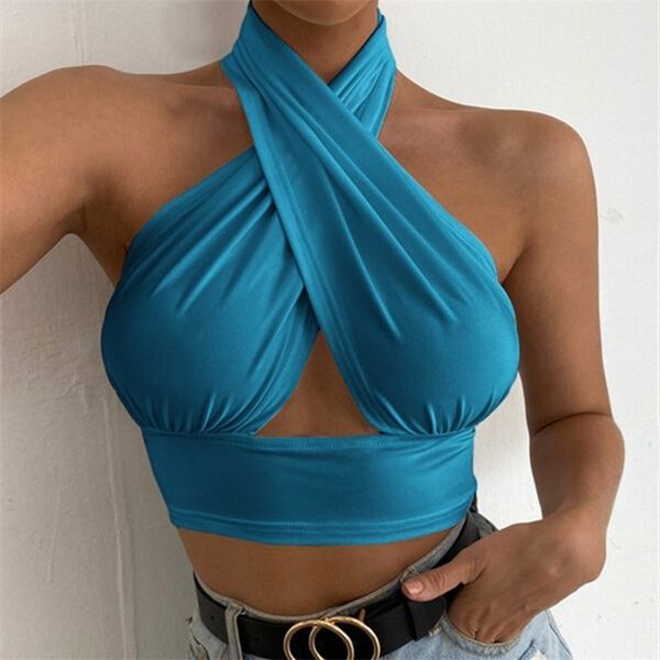 fashion halter crop sleeveless backless women tank clubwear streetwear summer lady hollow out camis 220607, White
fashion halter crop sleeveless backless women tank clubwear streetwear summer lady hollow out camis 220607, White