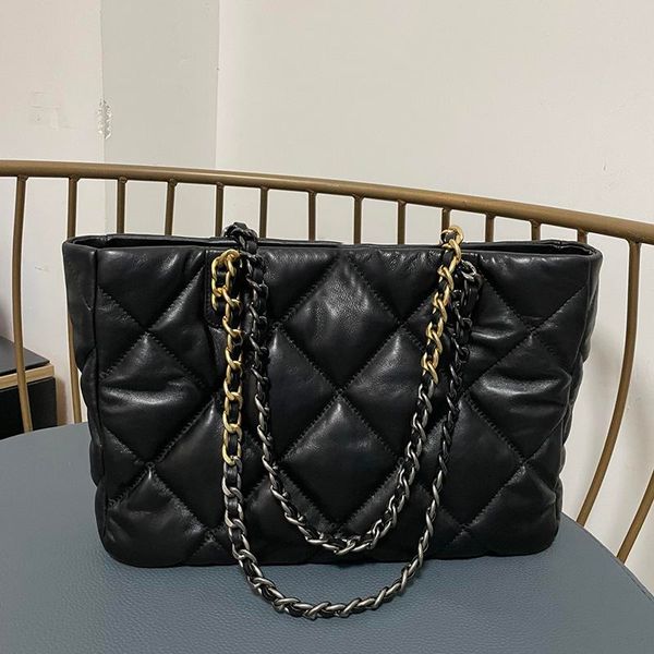 22ss f/w luxury women black classical quilted 19 series bags real leather two-tone chain crossbody shoulder tote handbags large capacity lux
22ss f/w luxury women black classical quilted 19 series bags real leather two-tone chain crossbody shoulder tote handbags large capacity lux
