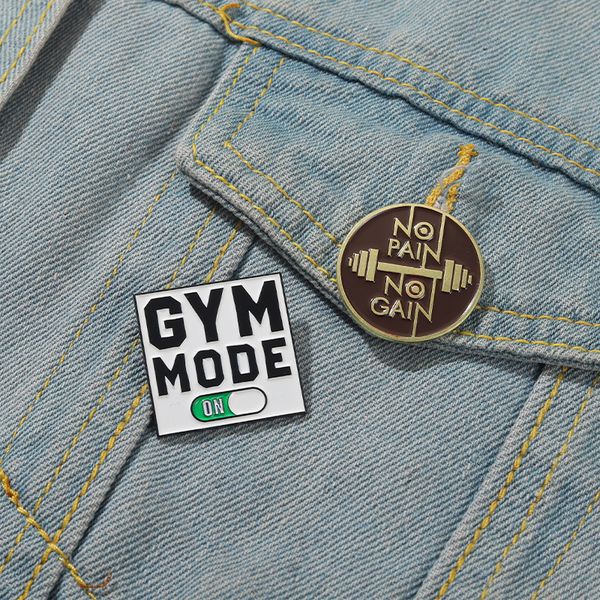 no pain no gain letter pattern enamel painting brooch round pins gym theme zinc metal gold plated brooches for girls small gift jewelry cart, Gray
no pain no gain letter pattern enamel painting brooch round pins gym theme zinc metal gold plated brooches for girls small gift jewelry cart, Gray