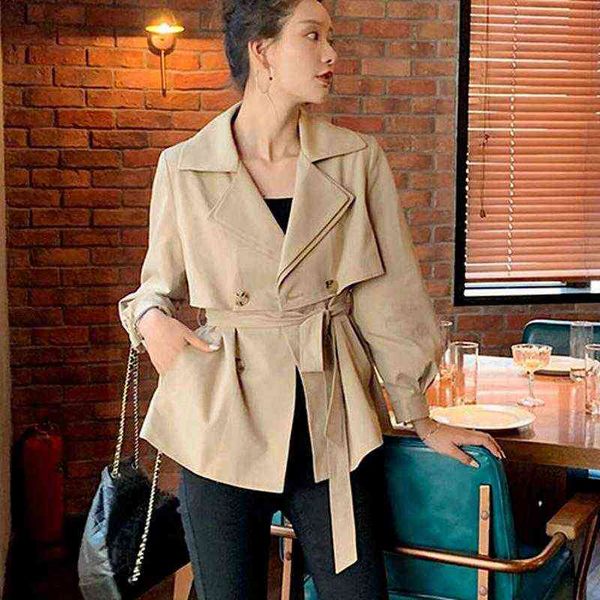 women's trench coats double breasted women 2021 lantern sleeve lace up fall windbreaker slim waist solid autumn jacket t220811, Tan;black
women's trench coats double breasted women 2021 lantern sleeve lace up fall windbreaker slim waist solid autumn jacket t220811, Tan;black
