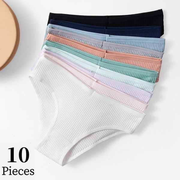 10pcs set womens panties breathable underwear comfortable lingerie cotton striped briefs fashion cozy underpants, Black;pink
10pcs set womens panties breathable underwear comfortable lingerie cotton striped briefs fashion cozy underpants, Black;pink