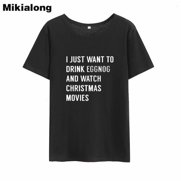 i just want t shirts to drink eggnog camiseta feminina summer short sleeve cotton women tumblr t-shirt top, White
i just want t shirts to drink eggnog camiseta feminina summer short sleeve cotton women tumblr t-shirt top, White