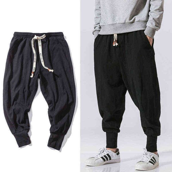 men jeans chinese style harem pants men streetwear casual joggers s cotton linen sweatpants ankle length trousers m 5xl 221223, Black
men jeans chinese style harem pants men streetwear casual joggers s cotton linen sweatpants ankle length trousers m 5xl 221223, Black