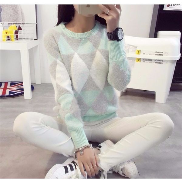 2019 female pullovers winter sweater fashion women spring autumn pullover long sleeve plaid casual ladies sweaters y200722, White;black
2019 female pullovers winter sweater fashion women spring autumn pullover long sleeve plaid casual ladies sweaters y200722, White;black