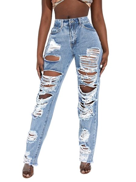 sxy ripped cut out raw trim jeans b8kx#, Blue
sxy ripped cut out raw trim jeans b8kx#, Blue