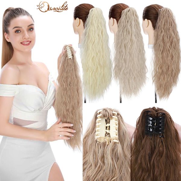 costume accessories synthetic 24inch water wave ponytail hair extension long claw on ponytail extension hair women fake pony tail hairpece, Silver
costume accessories synthetic 24inch water wave ponytail hair extension long claw on ponytail extension hair women fake pony tail hairpece, Silver