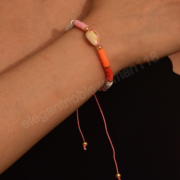colorful soft clay beaded bracelet adjustable shell bead charm bracelet for women girls men jewelry, Golden;silver
colorful soft clay beaded bracelet adjustable shell bead charm bracelet for women girls men jewelry, Golden;silver