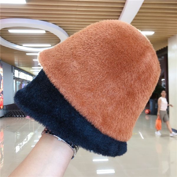 hat winter women's fashion solid color imitation mink hat bucket cap fisherman's retro knitted basin bucket 220325, Blue;gray
hat winter women's fashion solid color imitation mink hat bucket cap fisherman's retro knitted basin bucket 220325, Blue;gray