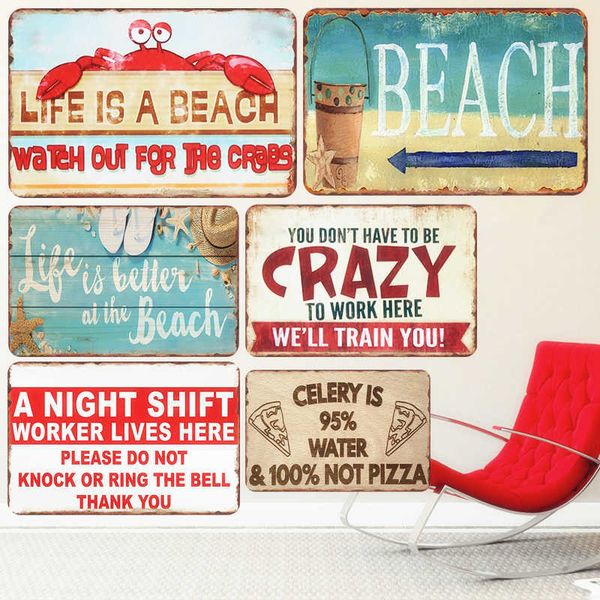life is a beach plaque vintage metal tin signs bar outdoor decorative plates mermaid wall stickers ocean poster home decor
life is a beach plaque vintage metal tin signs bar outdoor decorative plates mermaid wall stickers ocean poster home decor