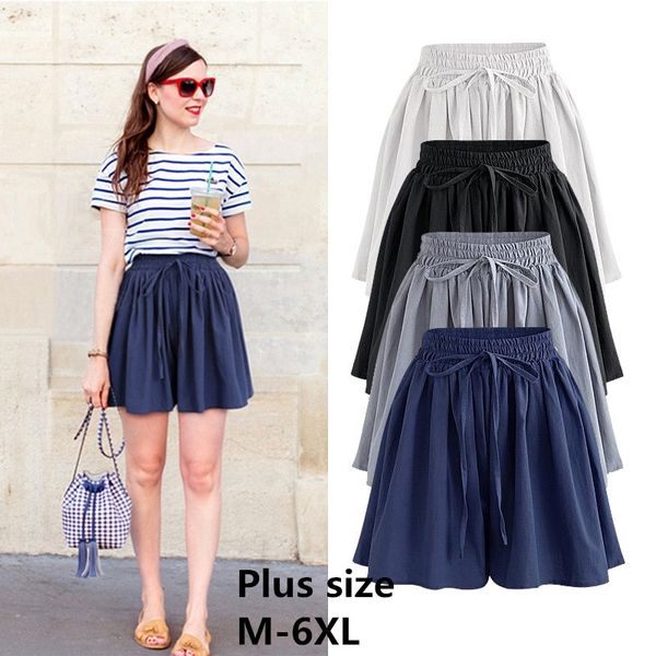 summer wide leg short casual short loose high waist female short pants m6xl 220617, White;black
summer wide leg short casual short loose high waist female short pants m6xl 220617, White;black