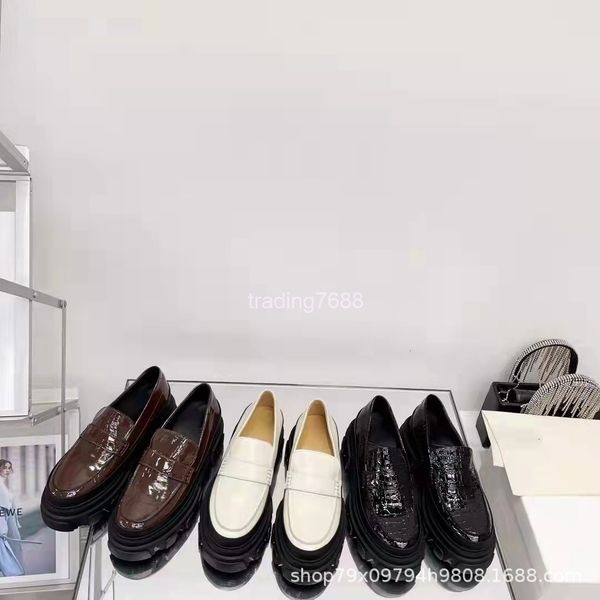 dress shoes thick soled leffer shoes women's single spring style one foot fashionable leisure british thick small leather, Black
dress shoes thick soled leffer shoes women's single spring style one foot fashionable leisure british thick small leather, Black