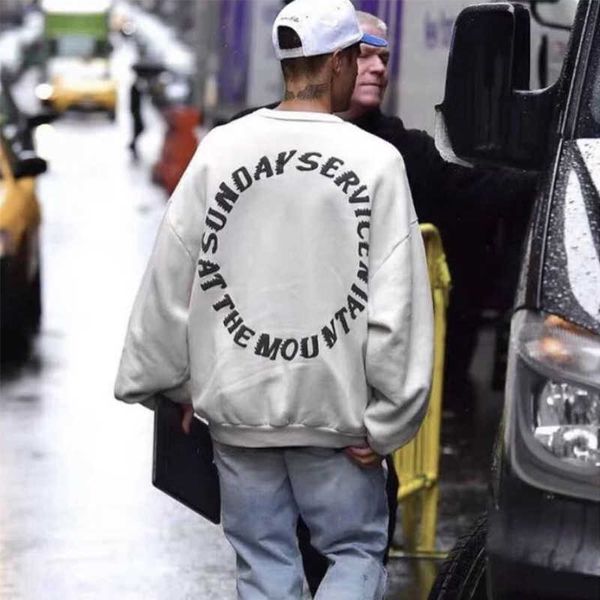 2022 new sunday service printed vintage washed sweatshirt men's and women's streetwear hoodie letter print hip hop, Black
2022 new sunday service printed vintage washed sweatshirt men's and women's streetwear hoodie letter print hip hop, Black