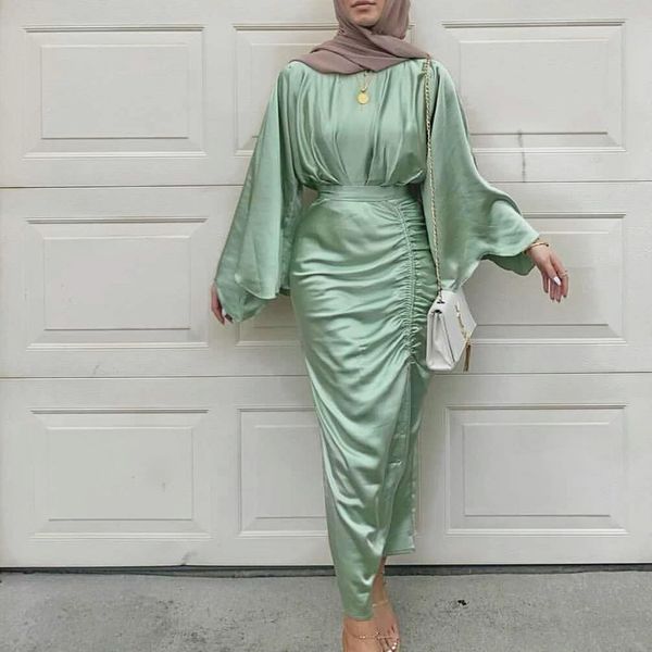 muslim fashion hijab dress green satin abaya dubai turkey african dresses for women islam abayas with belt kaftan robe musulmans, Red
muslim fashion hijab dress green satin abaya dubai turkey african dresses for women islam abayas with belt kaftan robe musulmans, Red