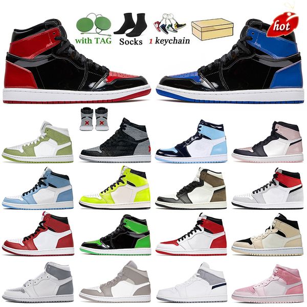 2022 with box jumpman 1 1s basketball shoes rebellionaire banned patent bred royal blue green python visionaire stealth shadow linen mens, Black
2022 with box jumpman 1 1s basketball shoes rebellionaire banned patent bred royal blue green python visionaire stealth shadow linen mens, Black