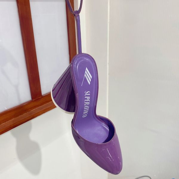 luz the attico chunky heeled shoes purple patent leather block heel pumps high heels buckle ankle wrap closed toes shoe for women luxury 7on, Black
luz the attico chunky heeled shoes purple patent leather block heel pumps high heels buckle ankle wrap closed toes shoe for women luxury 7on, Black