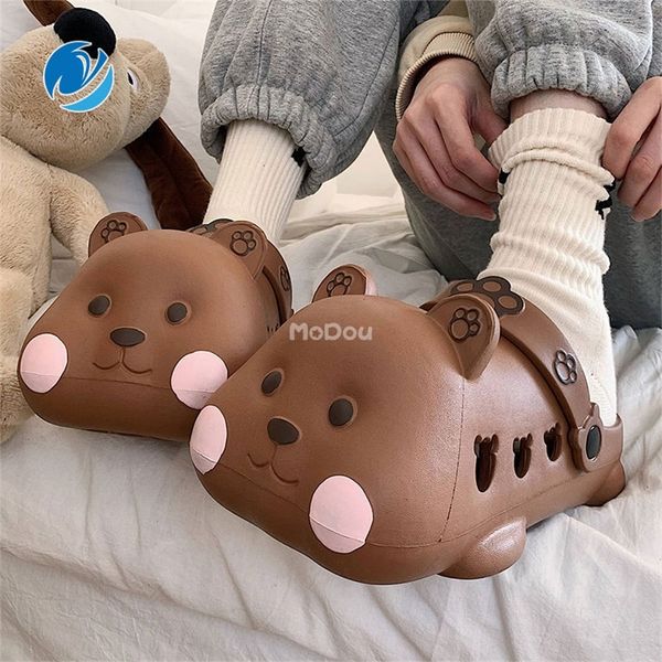 mo dou cute cartoon bear rabbit shape women sandals girls students outdoor non slip wrapped toe sweet slippers drop 220611, Black
mo dou cute cartoon bear rabbit shape women sandals girls students outdoor non slip wrapped toe sweet slippers drop 220611, Black