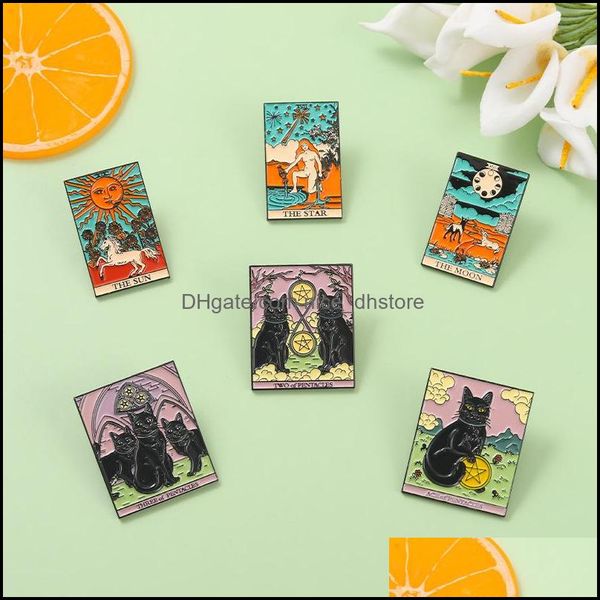 pinsbrooches jewelry punk tarot card enamel pins black cat women sun moon brooches badge lapel pin jacket backpack accessories gift dhdgm, Gray
pinsbrooches jewelry punk tarot card enamel pins black cat women sun moon brooches badge lapel pin jacket backpack accessories gift dhdgm, Gray