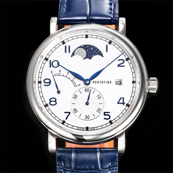 twa mens watches 45mm original automatic mechanical movement steel case italian calfskin strap lunar phase and power storage luxury watch wr, Slivery;brown
twa mens watches 45mm original automatic mechanical movement steel case italian calfskin strap lunar phase and power storage luxury watch wr, Slivery;brown