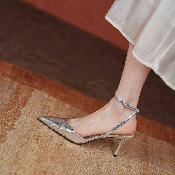 designer women's shoes boots spring and summer style baotou fashion back empty sandals ankle strap metal women's shoes thin high h, Black
designer women's shoes boots spring and summer style baotou fashion back empty sandals ankle strap metal women's shoes thin high h, Black