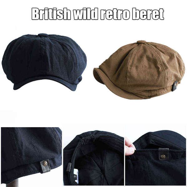 new men vintage painter beret hats summer octagonal newspaper boys cap cabbie flat hat sci88 j220722, Blue;gray
new men vintage painter beret hats summer octagonal newspaper boys cap cabbie flat hat sci88 j220722, Blue;gray
