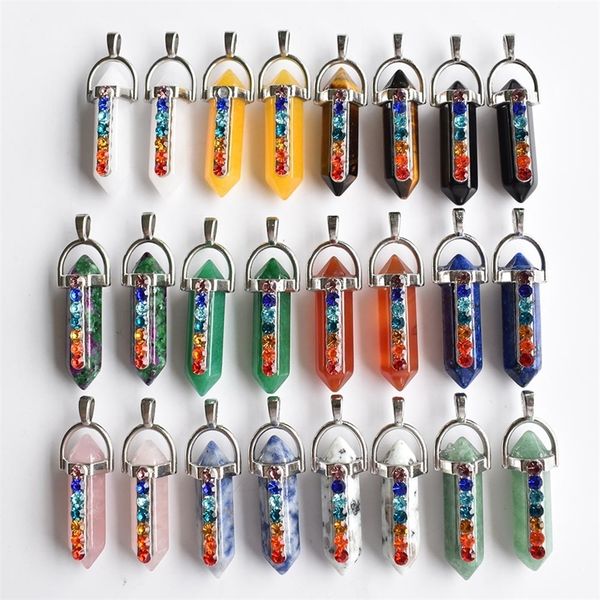 7 chakra natural stone lapis tiger eye quartz obsidian pendant for diy jewelry making necklace accessories 24pcs/lot wholesale 220421, Bronze;silver
7 chakra natural stone lapis tiger eye quartz obsidian pendant for diy jewelry making necklace accessories 24pcs/lot wholesale 220421, Bronze;silver