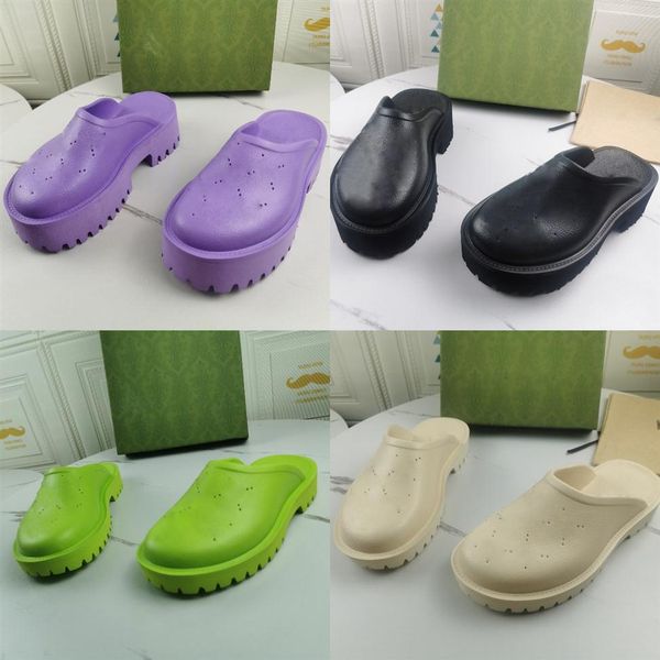 2022 designer perforated slippers men women platform cut-out sandals wedge rubber flats slide transparent materials fashion beach 266y, Black
2022 designer perforated slippers men women platform cut-out sandals wedge rubber flats slide transparent materials fashion beach 266y, Black