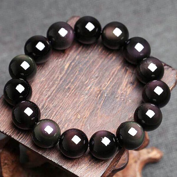 5a double rainbow eye obsidian energy bracelets for men women healing prayer balance wrist bracelet fashion nature stone jewelry, Black
5a double rainbow eye obsidian energy bracelets for men women healing prayer balance wrist bracelet fashion nature stone jewelry, Black