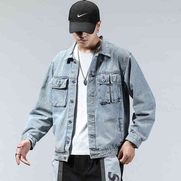 men's jackets men's slim single breasted denim jacket british style multi pocket lapel long sleeve fashion wgtw, Black;brown
men's jackets men's slim single breasted denim jacket british style multi pocket lapel long sleeve fashion wgtw, Black;brown