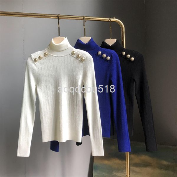 women's knits & tees tested version of knitted bottomed sweater women's temperament in early spring fashion heavy industry metal b, White
women's knits & tees tested version of knitted bottomed sweater women's temperament in early spring fashion heavy industry metal b, White