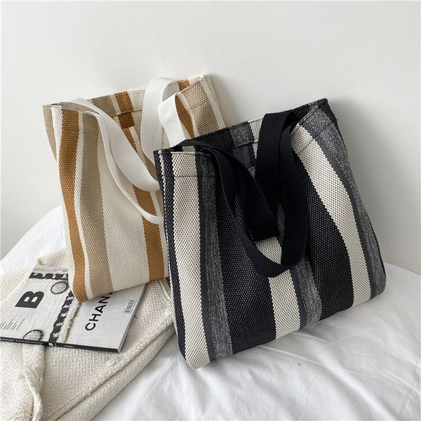 simple retro handbag small fresh striped canvas bags for women 2022 casual literature and art large-capacity shoulder bag female
simple retro handbag small fresh striped canvas bags for women 2022 casual literature and art large-capacity shoulder bag female