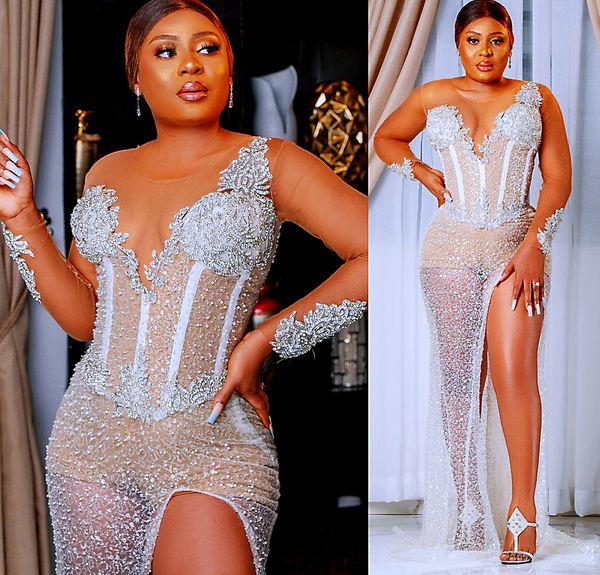 2022 plus size arabic aso ebi ivory mermaid sparkly prom dresses lace beaded evening formal party second reception birthday engagement gowns, Black
2022 plus size arabic aso ebi ivory mermaid sparkly prom dresses lace beaded evening formal party second reception birthday engagement gowns, Black