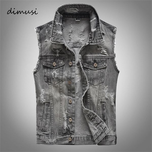 dimusi spring autumn vintage design mens denim vest male retor sleeveless jackets men ripped hole jean waistcoats clothing 5xl 220727, Black;white
dimusi spring autumn vintage design mens denim vest male retor sleeveless jackets men ripped hole jean waistcoats clothing 5xl 220727, Black;white