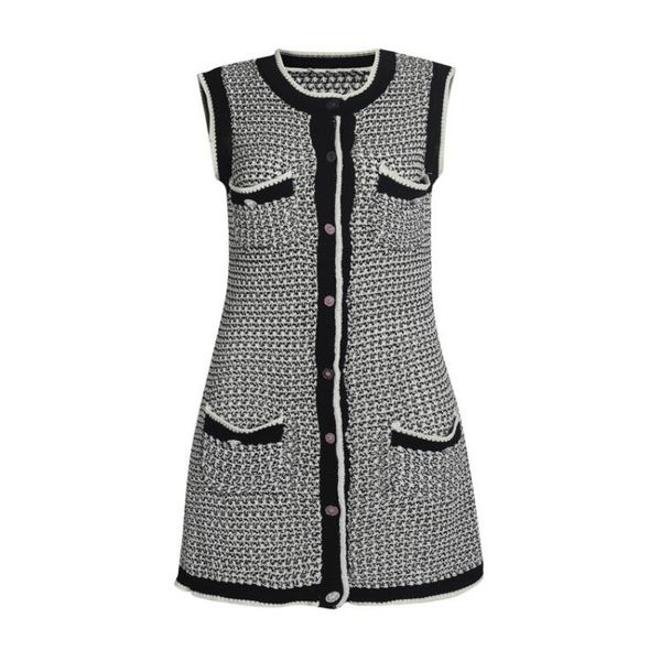 251 2022 spring summer brand same style dress sleeveless pink black kint empire fashion womens clothes crew neck changji
251 2022 spring summer brand same style dress sleeveless pink black kint empire fashion womens clothes crew neck changji