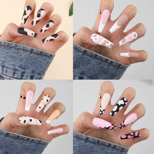false nails 24pcs fake press on wearable piece finished cow leopard print full cover tips long coffin 0616, Red;gold
false nails 24pcs fake press on wearable piece finished cow leopard print full cover tips long coffin 0616, Red;gold