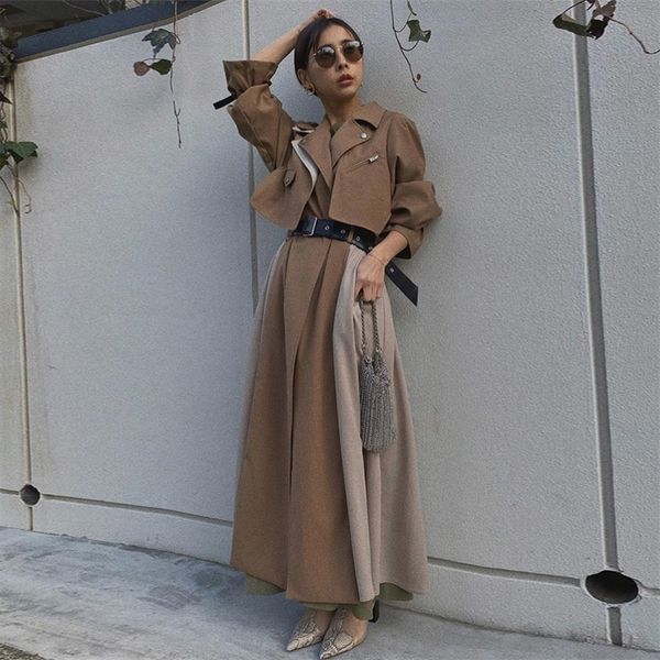 autumn black khaki long trench coat women korean japan fashion office lady streetwear coat female casual outwear jacket new t200828, Tan;black
autumn black khaki long trench coat women korean japan fashion office lady streetwear coat female casual outwear jacket new t200828, Tan;black