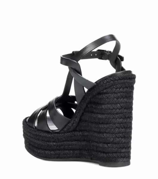 women sandal summer high heels wedges shoes tribute leather wedge espadrille sandals luxury design summer heeled black white leathers 35-43
women sandal summer high heels wedges shoes tribute leather wedge espadrille sandals luxury design summer heeled black white leathers 35-43