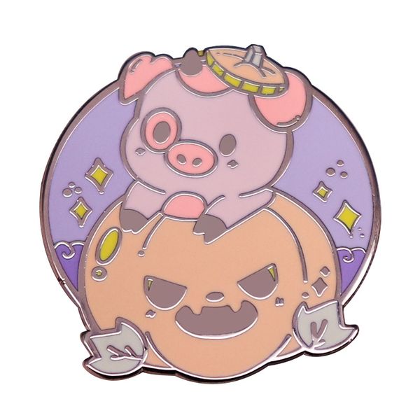 cute pumpkin pig brooch happy sweet piggy lapel pins metal badges halloween gift for kids accessories, Blue
cute pumpkin pig brooch happy sweet piggy lapel pins metal badges halloween gift for kids accessories, Blue