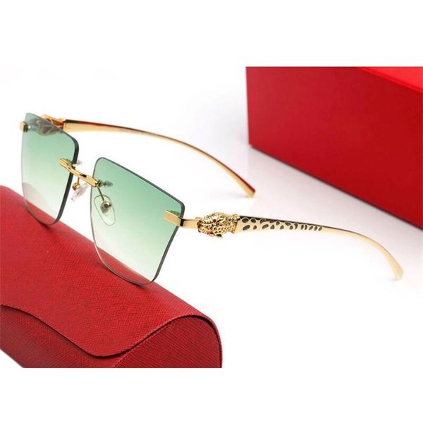 stereoscopic leopard head collection of sunglasses for women designer design rimless sunglasses for men diamond slice lenses, White;black
stereoscopic leopard head collection of sunglasses for women designer design rimless sunglasses for men diamond slice lenses, White;black