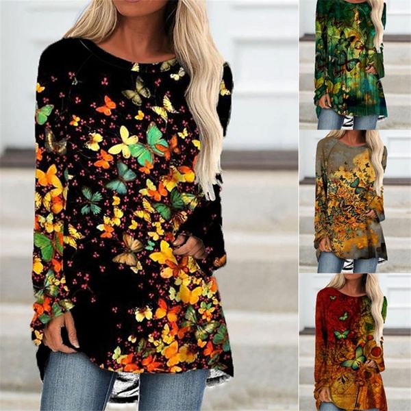 autumn women's long sleeve printed t-shirt loose casual fashion round neck women's plus size 220511, White
autumn women's long sleeve printed t-shirt loose casual fashion round neck women's plus size 220511, White