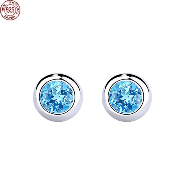 2022 s925 sterling silver earrings charms women's korean fashion versatile blue zircon round move female custom jewelry, Golden
2022 s925 sterling silver earrings charms women's korean fashion versatile blue zircon round move female custom jewelry, Golden