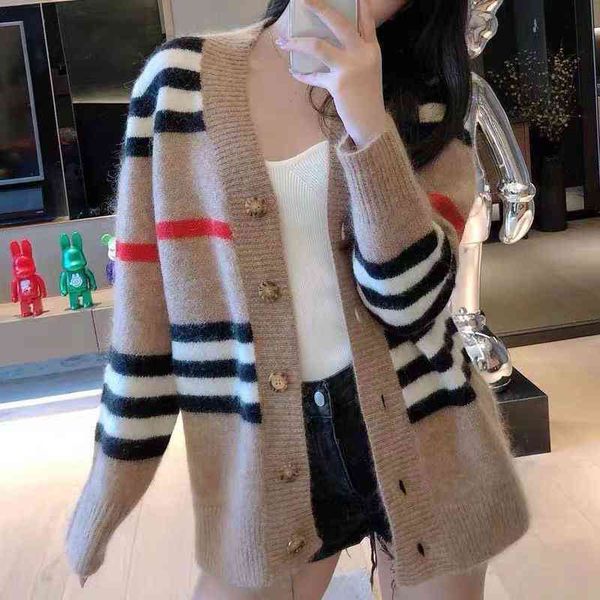 good brand coat gaopin bbr 21 new camel classic stripe v-neck mohair knitted cardigan sweater coat 8yav, Black;brown
good brand coat gaopin bbr 21 new camel classic stripe v-neck mohair knitted cardigan sweater coat 8yav, Black;brown