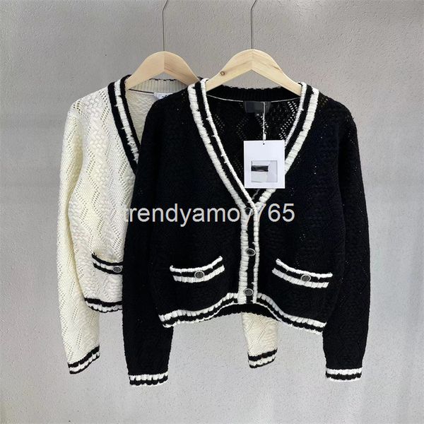 women's knits & tees high edition 22 early spring xiaoxiangjia color contrast v-neck cashmere sweater women's cardigan autumn wint, White
women's knits & tees high edition 22 early spring xiaoxiangjia color contrast v-neck cashmere sweater women's cardigan autumn wint, White