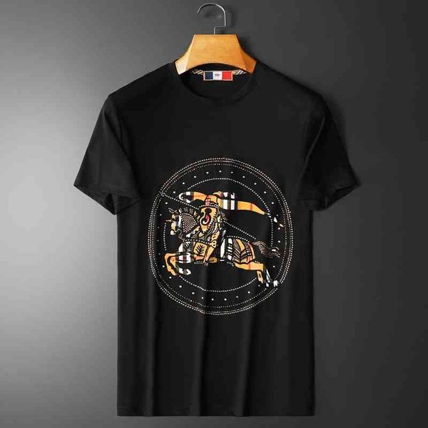 2022 summer new korean men's fashion casual mercerized cotton round neck short sleeve t-shirt streetwear women's clothing summer 5, White;black
2022 summer new korean men's fashion casual mercerized cotton round neck short sleeve t-shirt streetwear women's clothing summer 5, White;black