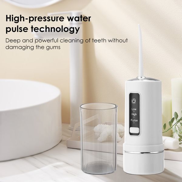 portable oral care irrigator cordless water dental flosser usb rechargeable water jet floss tooth pick with 4 jet tips 230ml per
portable oral care irrigator cordless water dental flosser usb rechargeable water jet floss tooth pick with 4 jet tips 230ml per